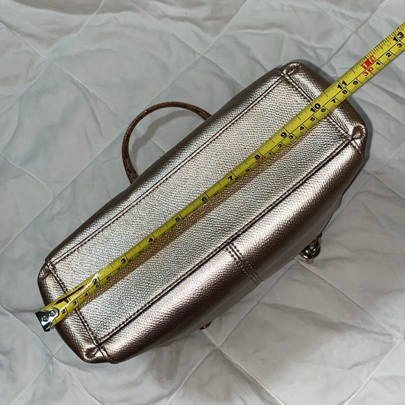 Coach Mini Christie metallic with snake embossed satchel strap carry all - Picture 8 of 16